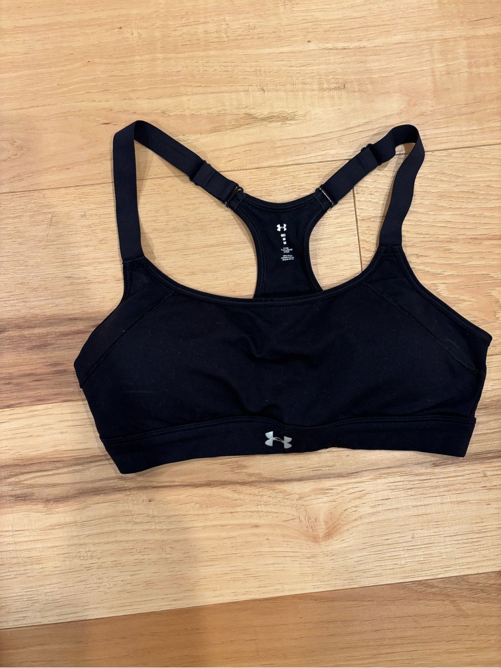 Under Armour Black Adjustable Racerback Sports Bra